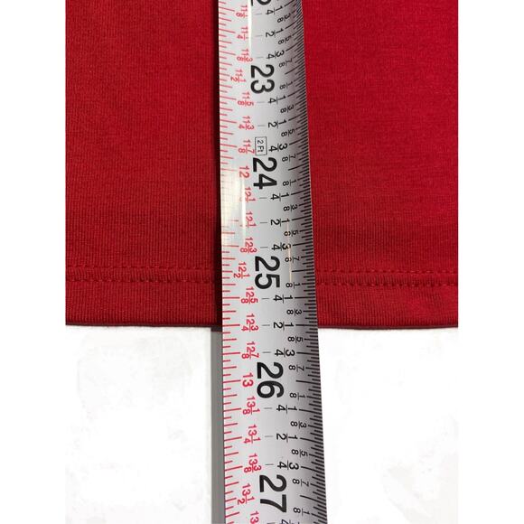 Minimalist J. Jill Red Womens L Soft Supima Coastal Boat Neck Popover Top - Picture 6 of 6